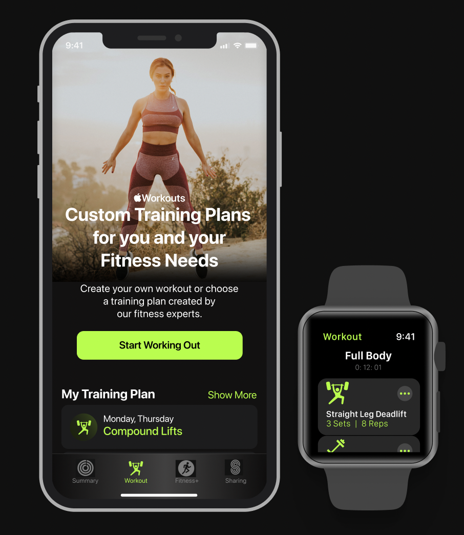 Apple new workout online app